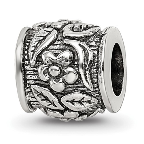 Sterling Silver Reflections Floral Bead