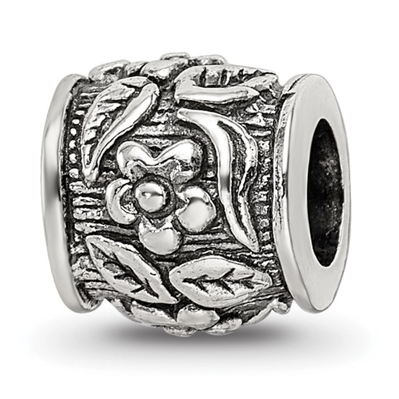 Sterling Silver Reflections Floral Bead