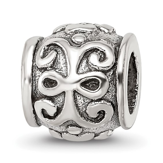 Sterling Silver Reflections Floral Bead