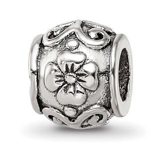Sterling Silver Reflections Floral Bead