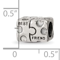 Sterling Silver Reflections Best Friend Bead view 4