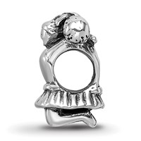 Sterling Silver Reflections Cheerleader Bead view 2