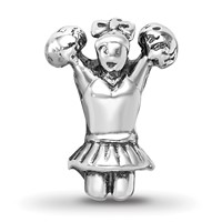 Sterling Silver Reflections Cheerleader Bead view 3