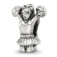 Sterling Silver Reflections Cheerleader Bead view 1