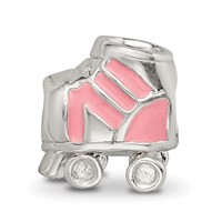Sterling Silver Reflections Kids Enameled Rollerskate Bead view 3
