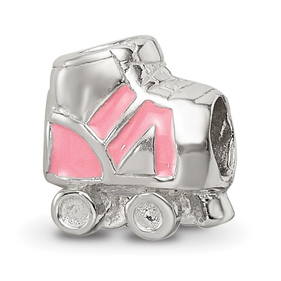 Sterling Silver Reflections Kids Enameled Rollerskate Bead