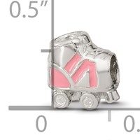 Sterling Silver Reflections Kids Enameled Rollerskate Bead view 4