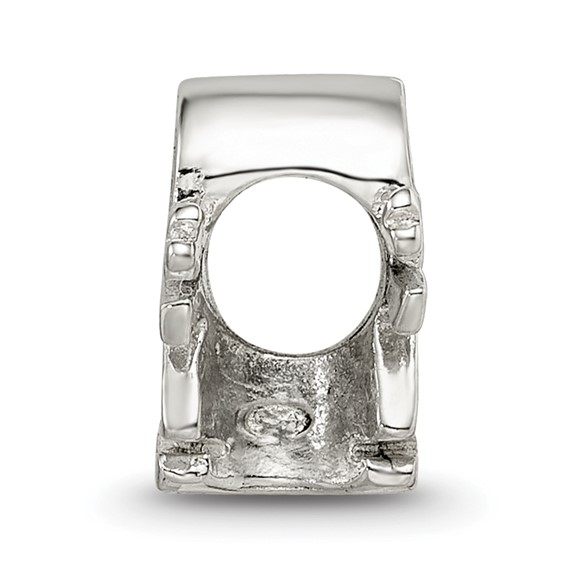 Sterling Silver Reflections Enameled Pink Dress Girl Bead