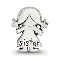 Sterling Silver Reflections Little Sister Girl Bead view 3