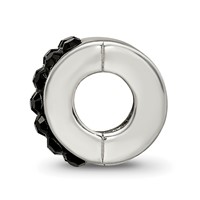 Sterling Silver Reflections Black Preciosa Crystal Bead view 2