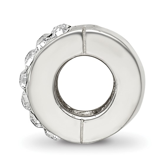 Sterling Silver Reflections Clear Preciosa Crystal Bead