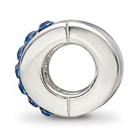 Sterling Silver Reflections Blue Preciosa Crystal Bead view 2