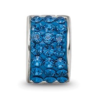 Sterling Silver Reflections Blue Preciosa Crystal Bead view 3