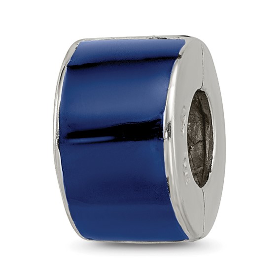 Sterling Silver Reflections Blue Preciosa Crystal Bead