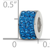 Sterling Silver Reflections Blue Preciosa Crystal Bead view 5