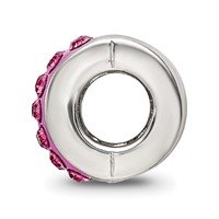 Sterling Silver Reflections Pink Preciosa Crystal Bead view 2