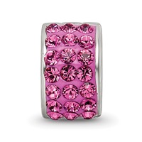 Sterling Silver Reflections Pink Preciosa Crystal Bead view 3