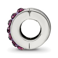 Sterling Silver Reflections Purple Preciosa Crystal Bead view 2