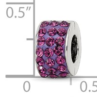 Sterling Silver Reflections Purple Preciosa Crystal Bead view 5