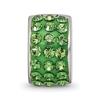 Sterling Silver Refletions Green Preciosa Crystal Bead view 3