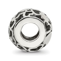 Sterling Silver Reflections Hearts Bali Bead view 2