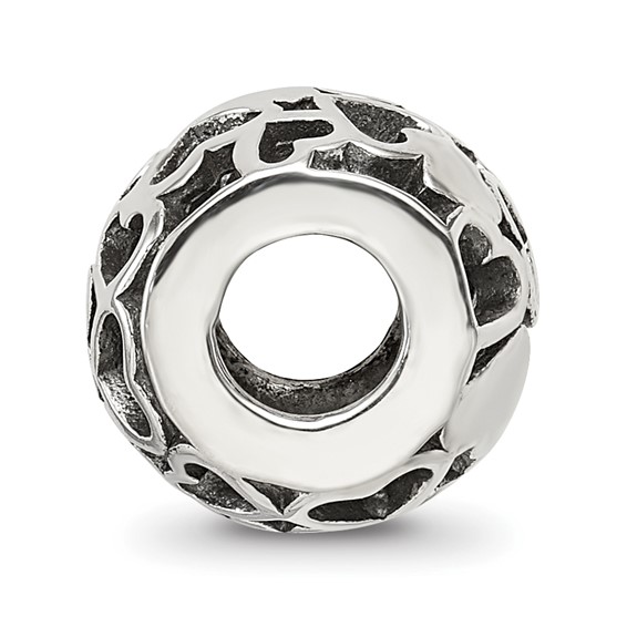 Sterling Silver Reflections Hearts Bali Bead