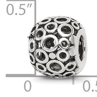 Sterling Silver Reflections Circles Bali Bead view 4