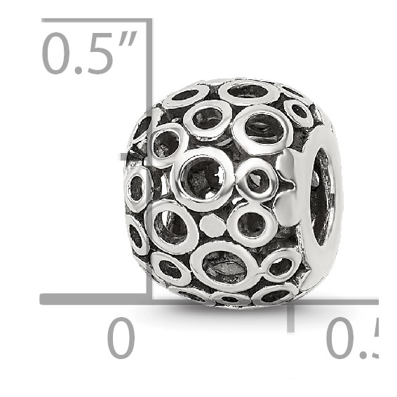 Sterling Silver Reflections Circles Bali Bead