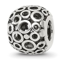 Sterling Silver Reflections Circles Bali Bead view 1