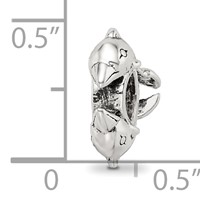 Sterling Silver Reflections 2 Dolphins Bead view 4
