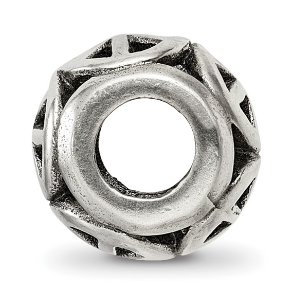 Sterling Silver Reflections Peace Sign Bead