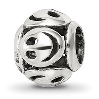 Sterling Silver Reflections Smiley Faces Bead view 1