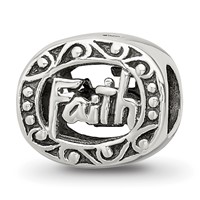 Sterling Silver Reflections Faith Bead view 5