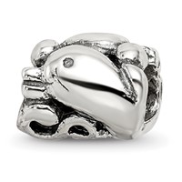 Sterling Silver Reflections Dolphin Bead view 1