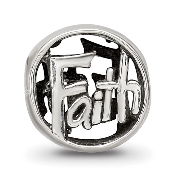 Sterling Silver Reflections Faith Bead