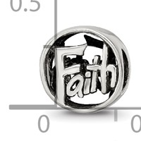Sterling Silver Reflections Faith Bead view 4