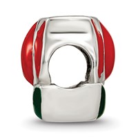Sterling Silver Reflections Enameled Tulip Bead view 2