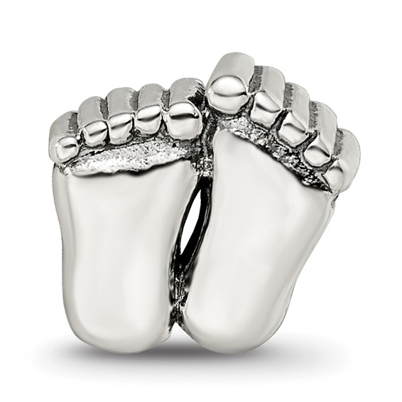 Sterling Silver Reflections Feet Bead