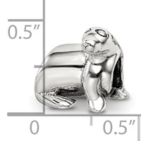 Sterling Silver Reflections Sea Lion Bead view 4