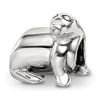 Sterling Silver Reflections Sea Lion Bead view 1