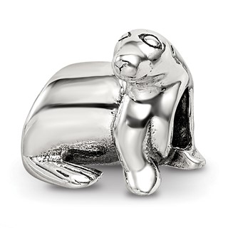Sterling Silver Reflections Sea Lion Bead