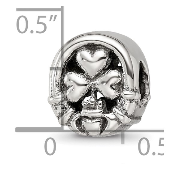 Sterling Silver Reflections Three Leaf Clover Bead