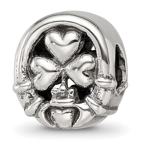 Sterling Silver Reflections Three Leaf Clover Bead