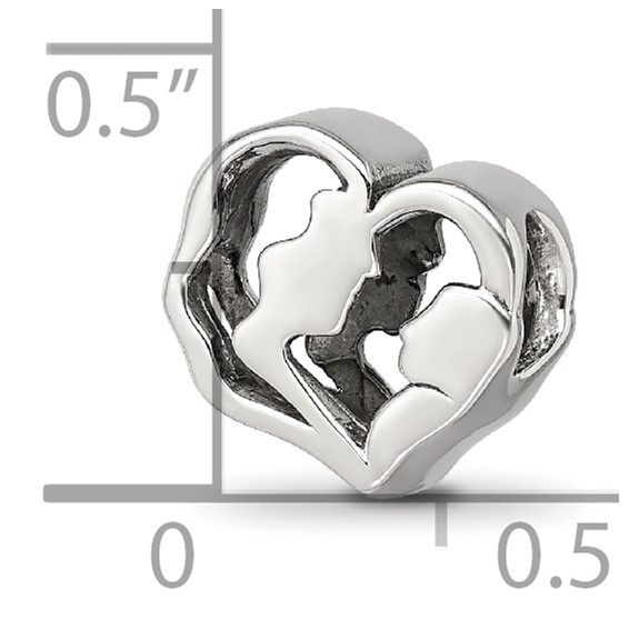 Sterling Silver Reflections Mother and Baby Bead