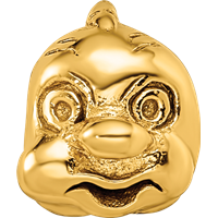 Sterling Silver Gold-plated Reflections Fish Bead view 4