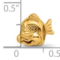 Sterling Silver Gold-plated Reflections Fish Bead view 5