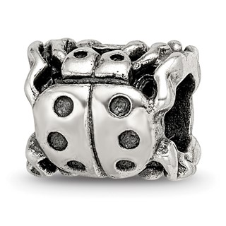 Sterling Silver Reflections Ladybug Bead