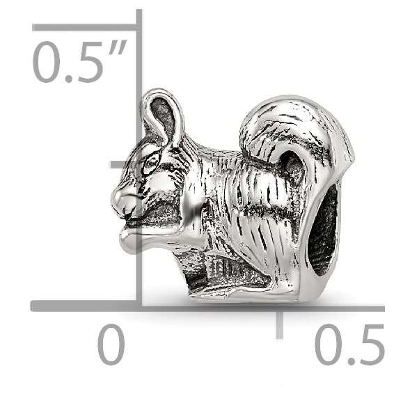Sterling Silver Reflections Squirrel Bead