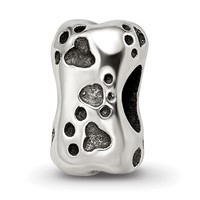 Sterling Silver Reflections Dog Bone Bead view 1