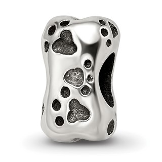 Sterling Silver Reflections Dog Bone Bead
